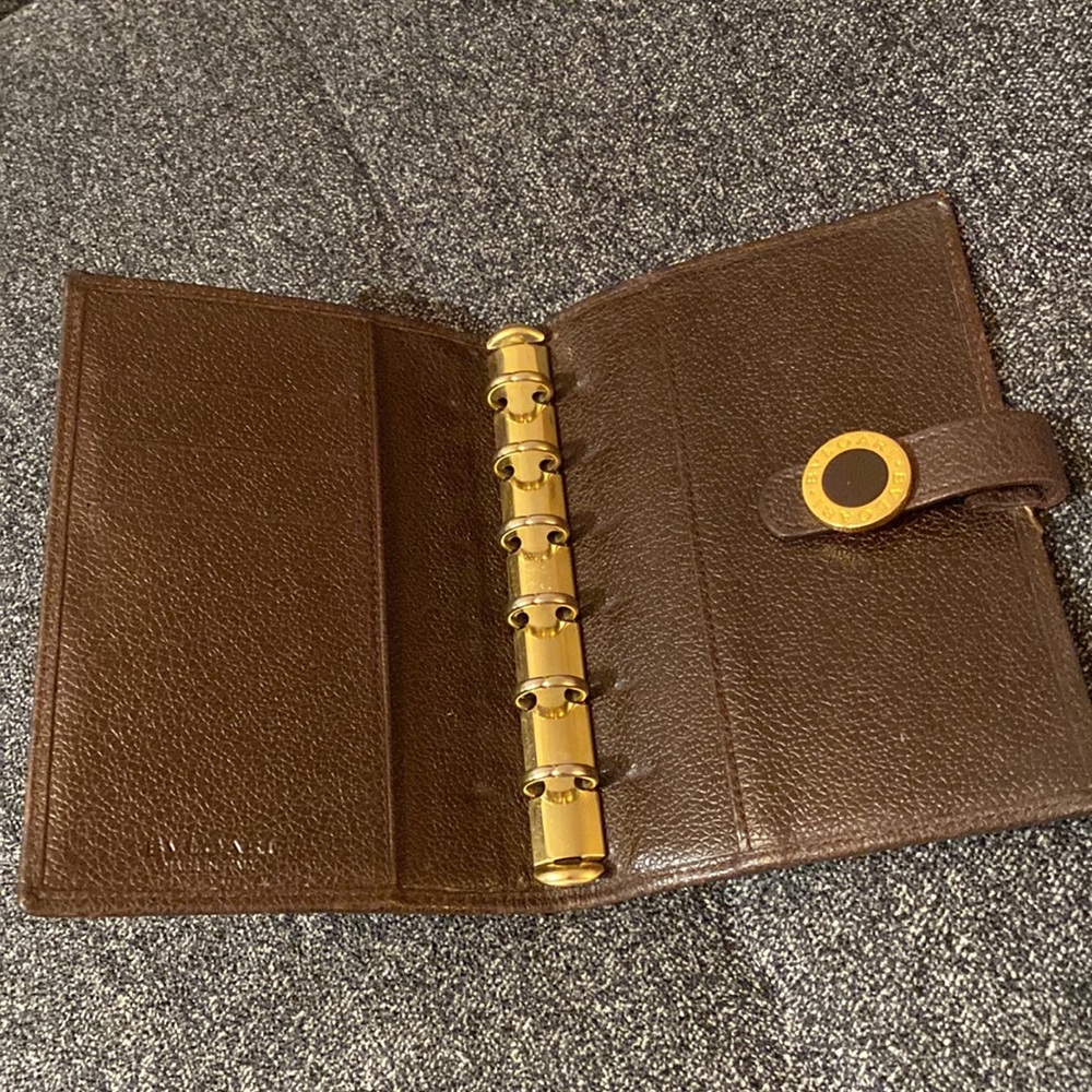 Bulgari Brown Leather Wallet - Picture 5 of 5